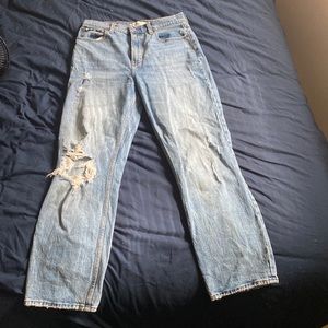Abercrombie 90’s straight ultra high rise jeans